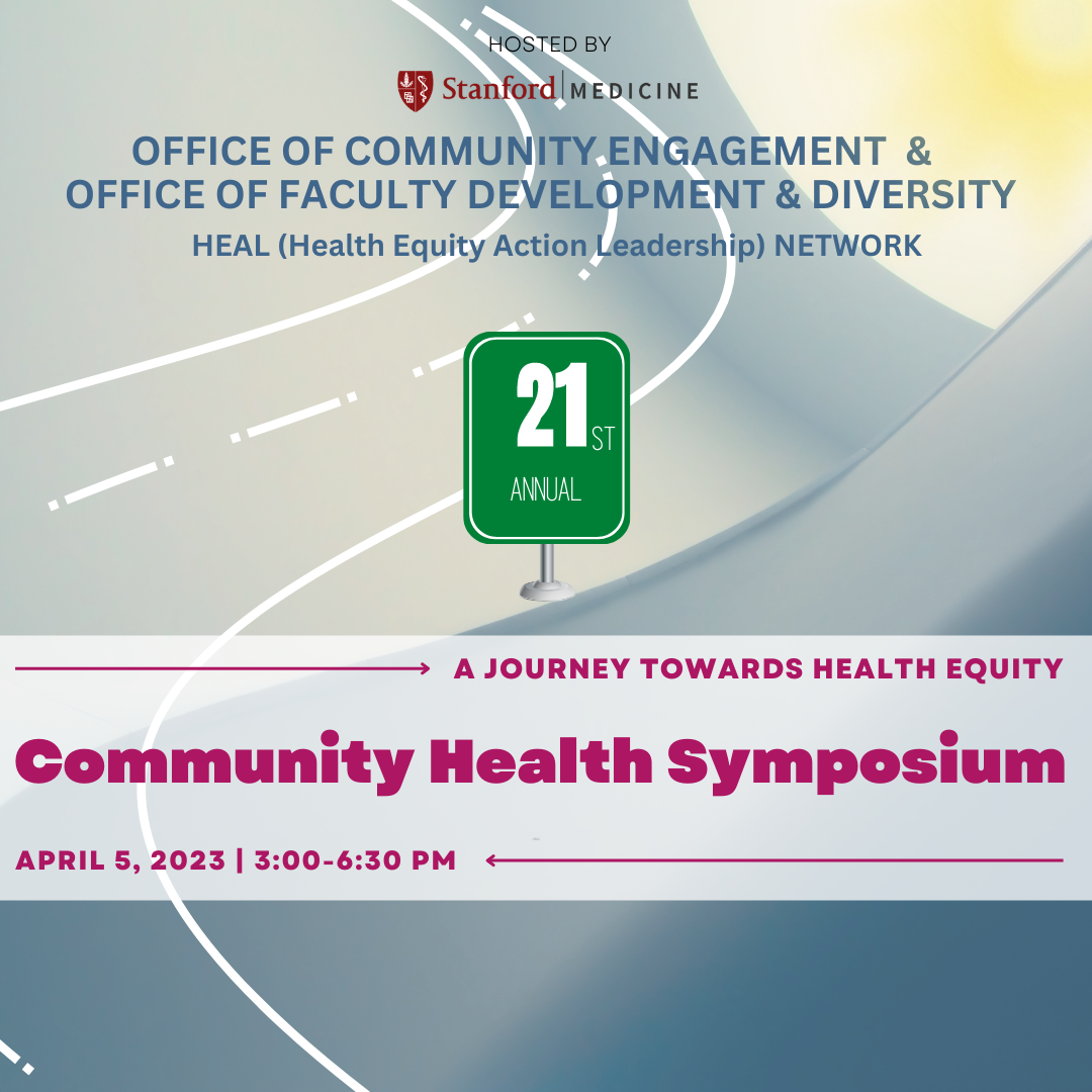 21st Annual Community Health Symposium: A Journey Towards Health Equity Banner